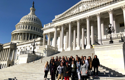 Social Work HEALS Scholars At Capitol Building 2019